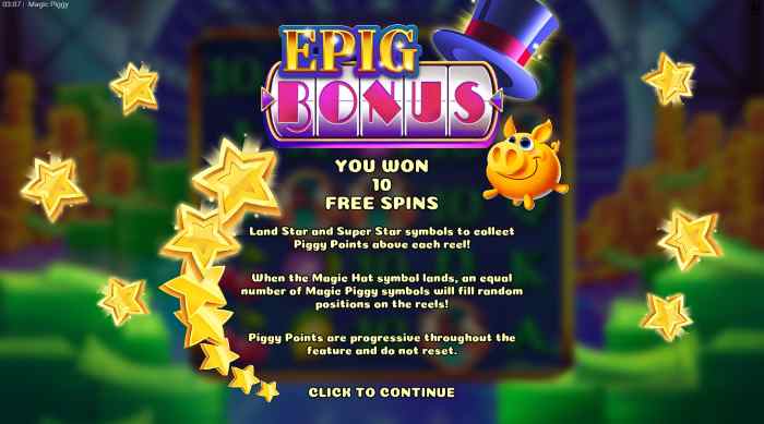 รีวิว Magic Piggy Free Spins Feature