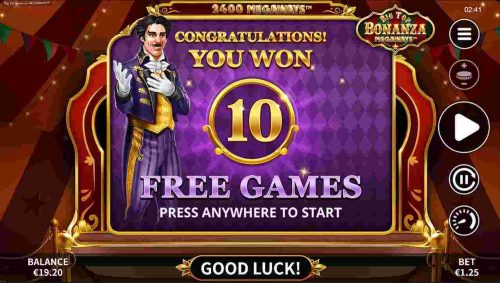 รีวิว Big Top Bonanza Megaways Free Spin Win